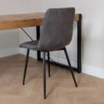 Eetkamerstoel Tess Velvet Antraciet - Afbeelding 4