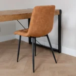 Eetkamerstoel Tess Velvet Oker - Afbeelding 4