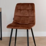 Eetkamerstoel Tess Velvet Rust - Afbeelding 3