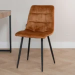 Eetkamerstoel Tess Velvet Oker